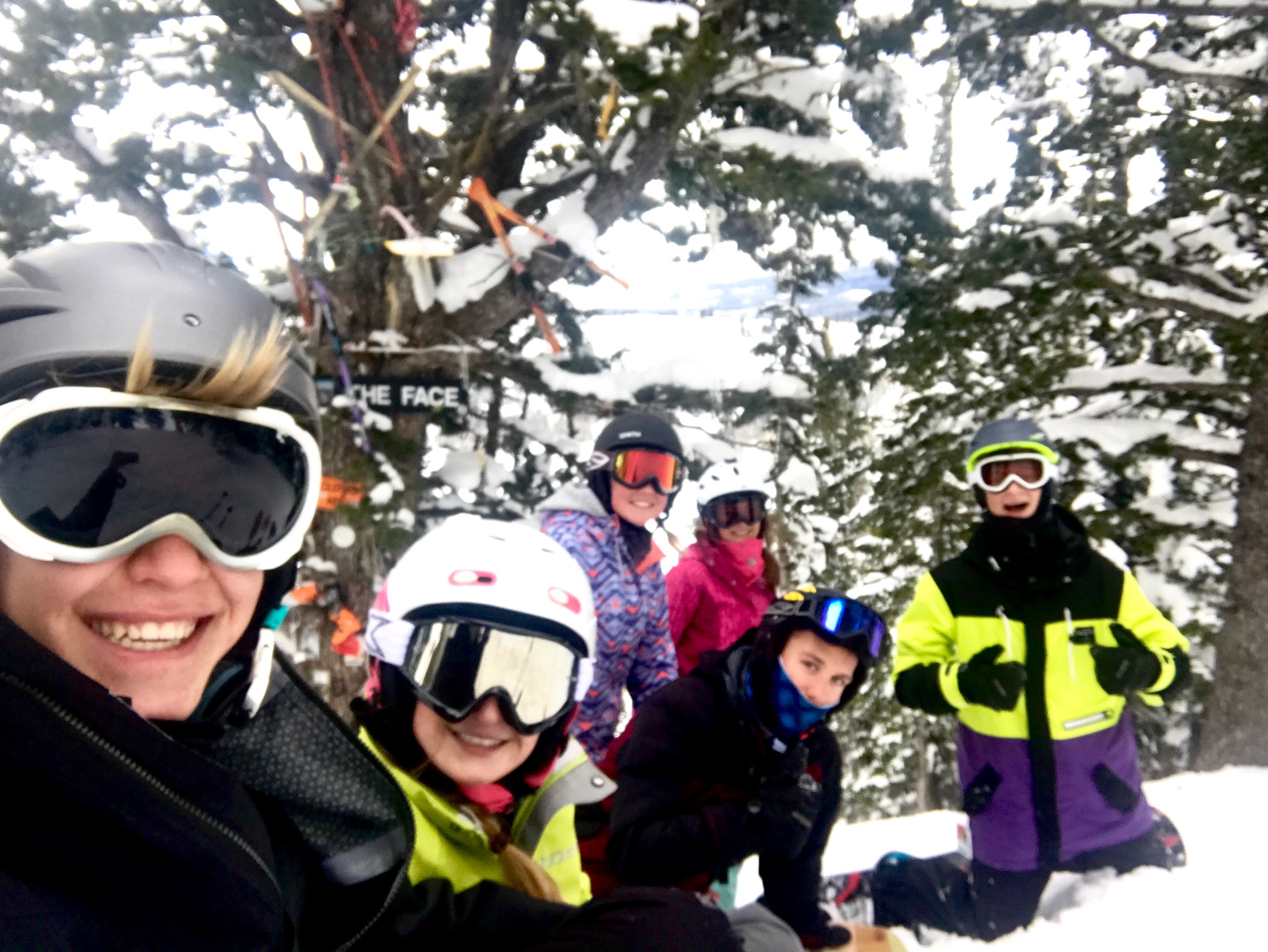  Brady Dunn and his group skiing at Targhee for a date. Photo credit Sam Fisher.